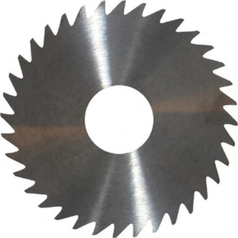 RobbJack 1-3/4 x 0.02, 1/2 Arbor, 36-Tooth Solid Carbide Slitting & Slotting Saw Uncoated, RH Cut, Straight Teeth, Co...